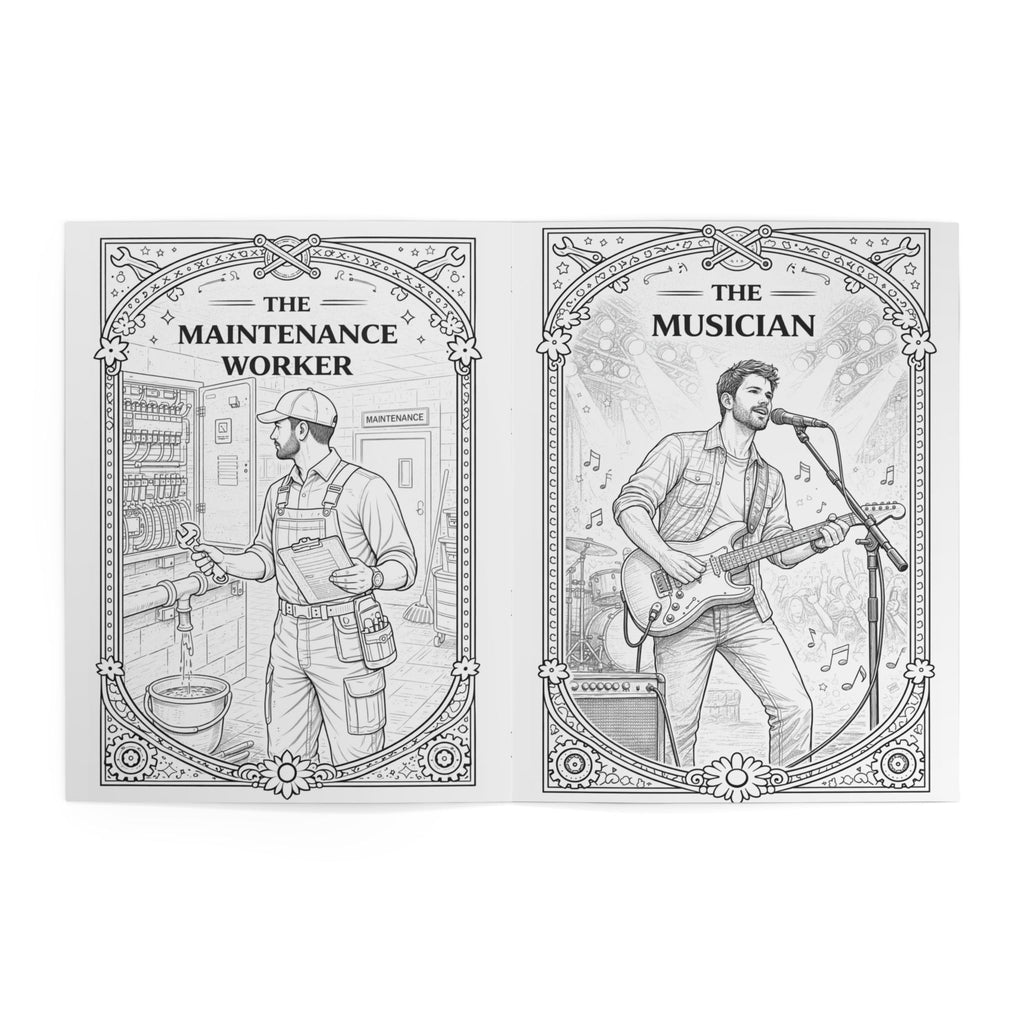 Blue Collar Coloring Book, Coloring Book | Skilled Trades Illustrations