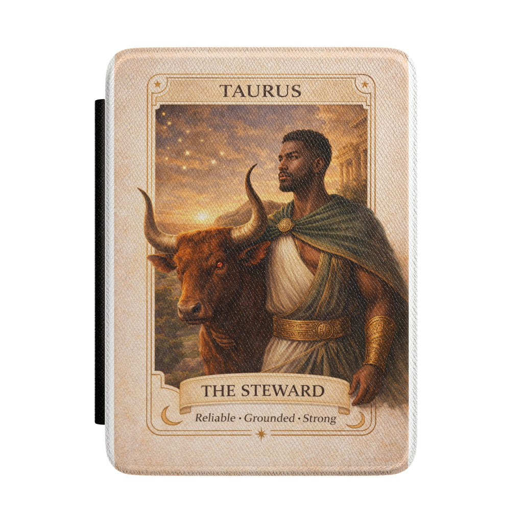 Taurus Zodiac Tarot Illustration Kindle Case | The Steward
