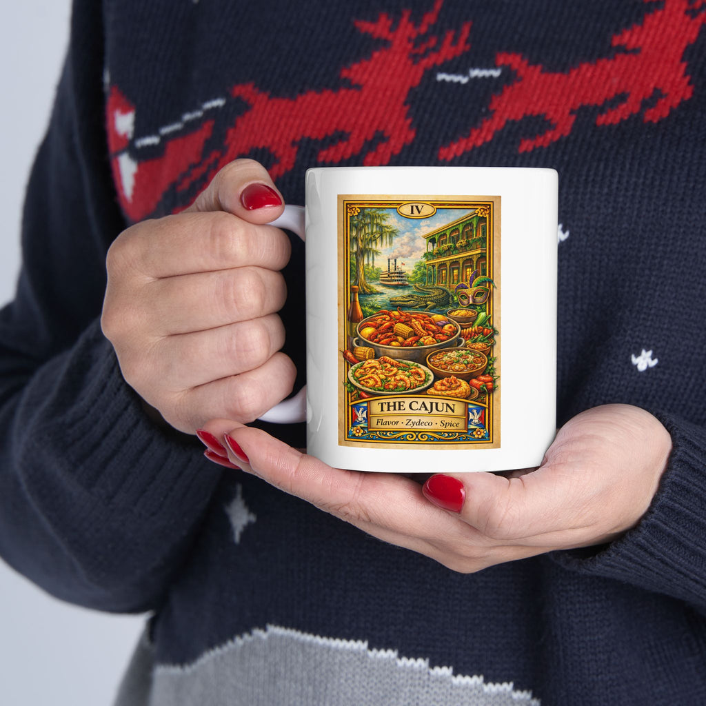 Vintage Cajun Life Mug | Lousianna | Kitchen Art Ceramic