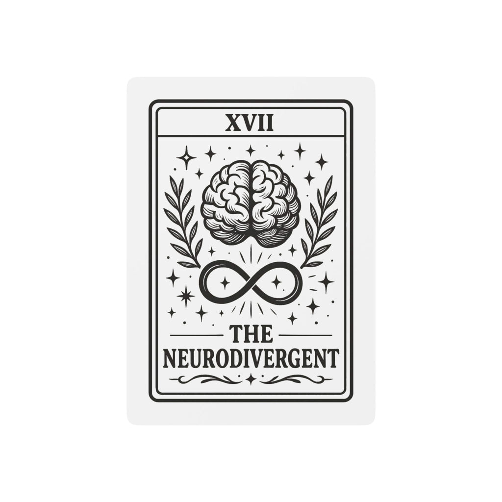 Neurodivergent Brain Infinity Poker Playing Cards | Tarot Style Ace