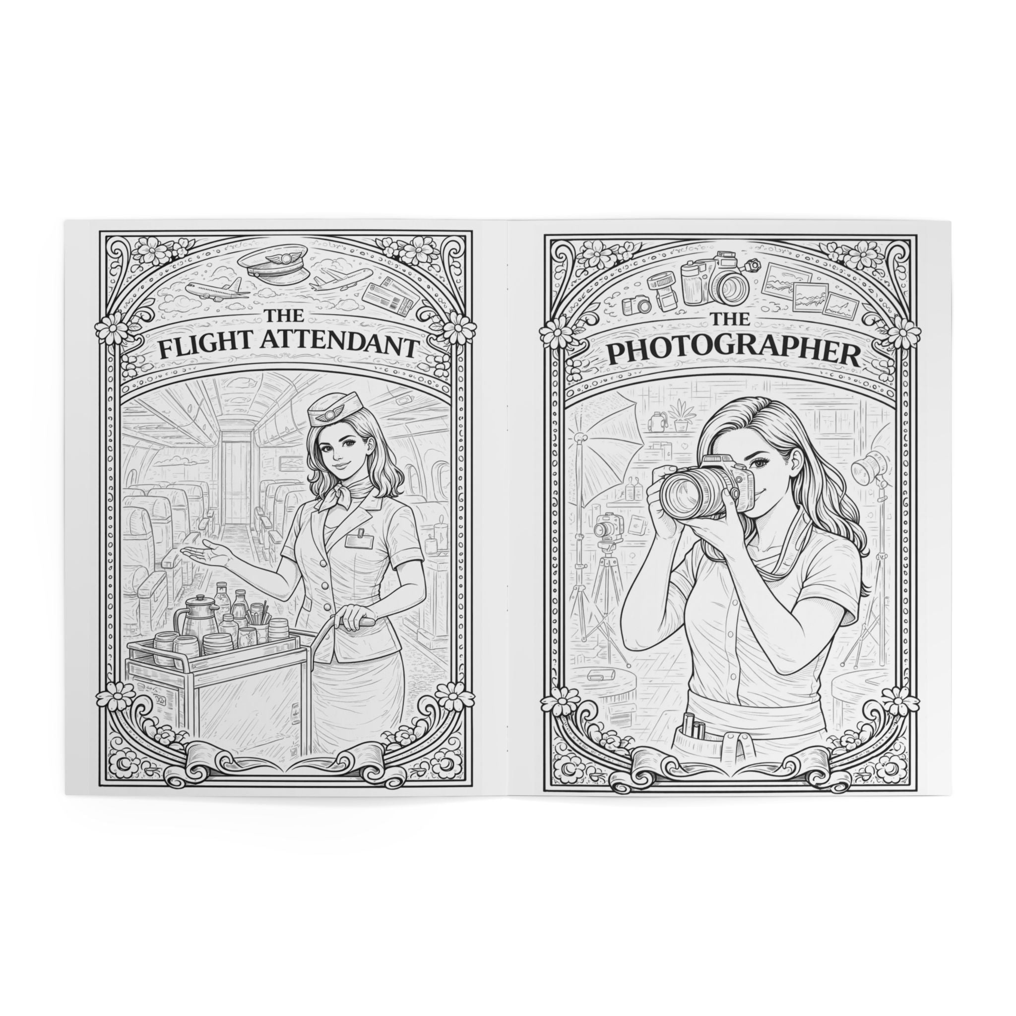 Women at Work Coloring Book | Careers Adult Coloring Book