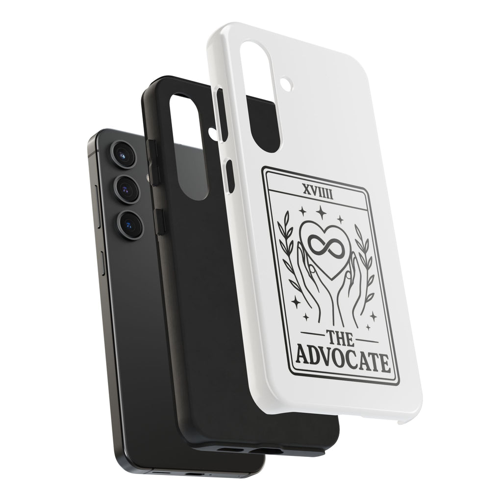 The Advocate tarot card Phone Case | infinity heart hands design