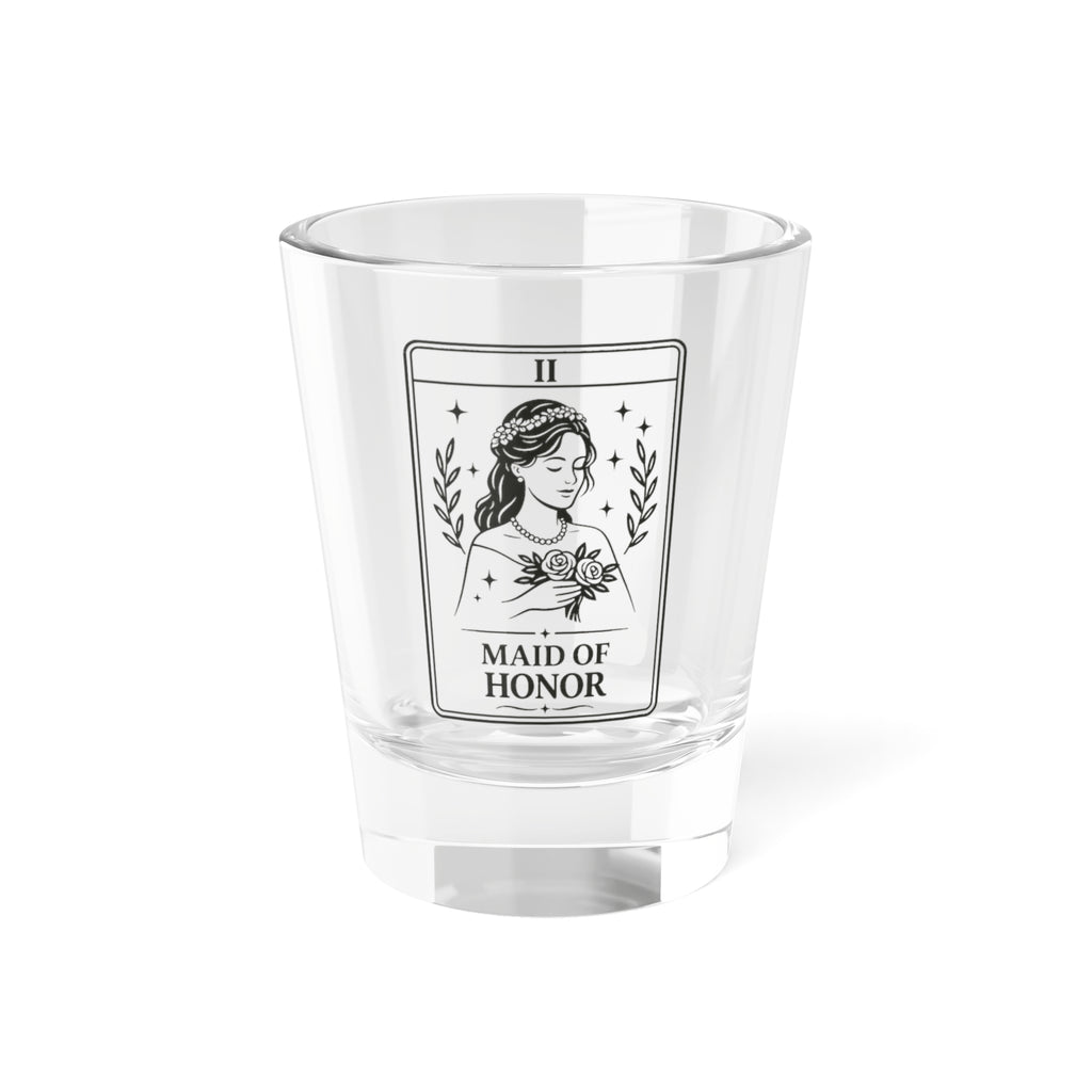 Maid of Honor Tarot Card Shot Glass | Bridal Party Shooter