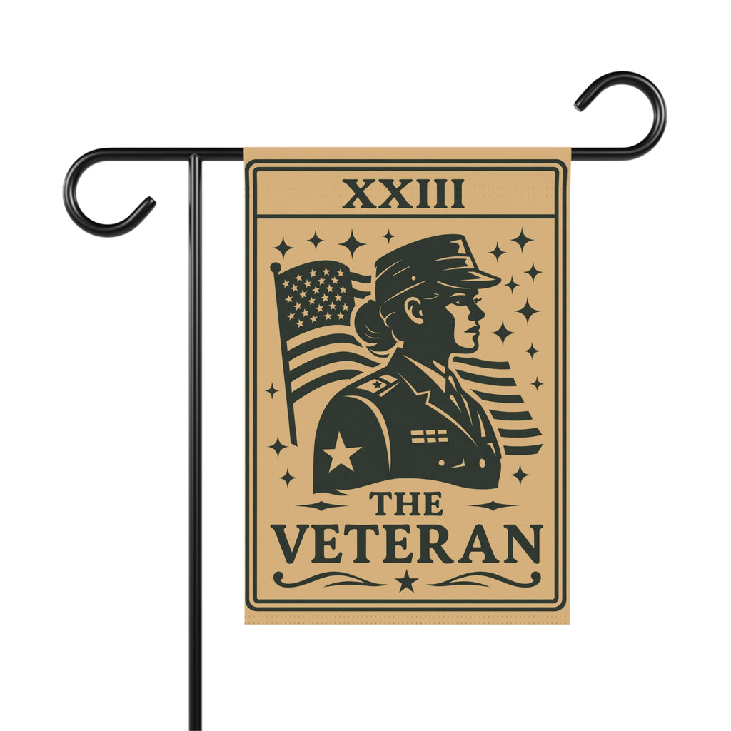 The Veteran garden flag Banner | Military Tribute, American Flag