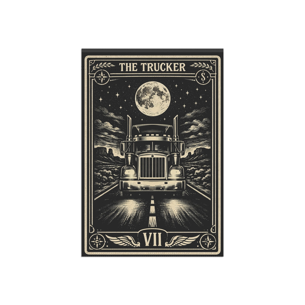 The Trucker Tarot-style Semi Truck Garden Banner | House Flag