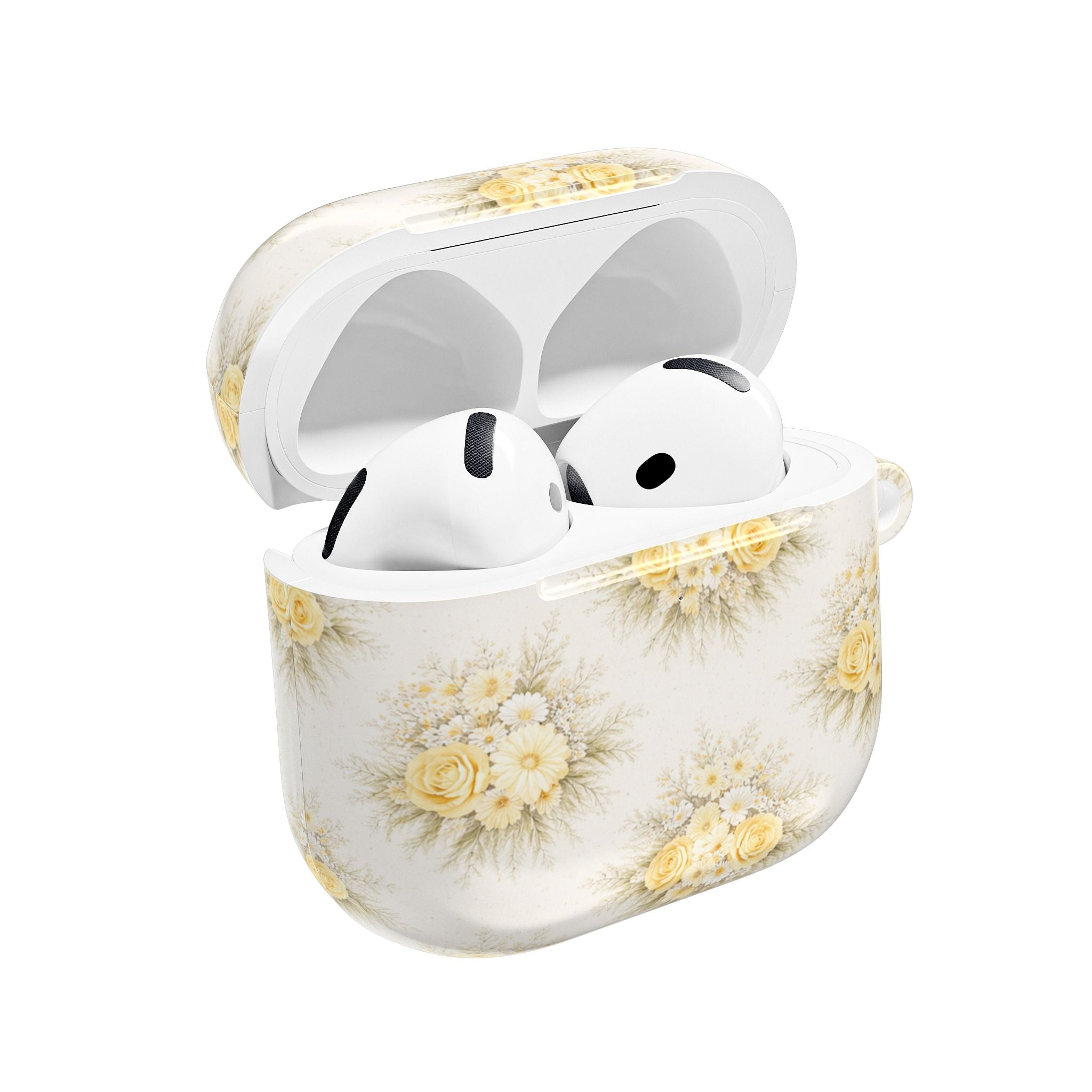 Yellow Rose Bouquet AirPod Case | Vintage Floral Pattern
