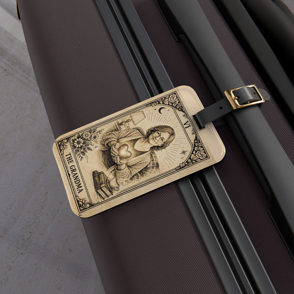 The Grandma tarot-style Luggage Tag | Vintage fortune card design