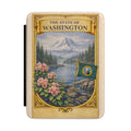 The State of Washington Kindle Case | Mount Rainier Flag Floral Design