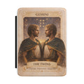 Gemini The Twins illustration Kindle Case | Zodiac tarot style cover