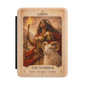 Aries The Warrior tarot art Kindle Case | Zodiac ram, fierce warrior illustration