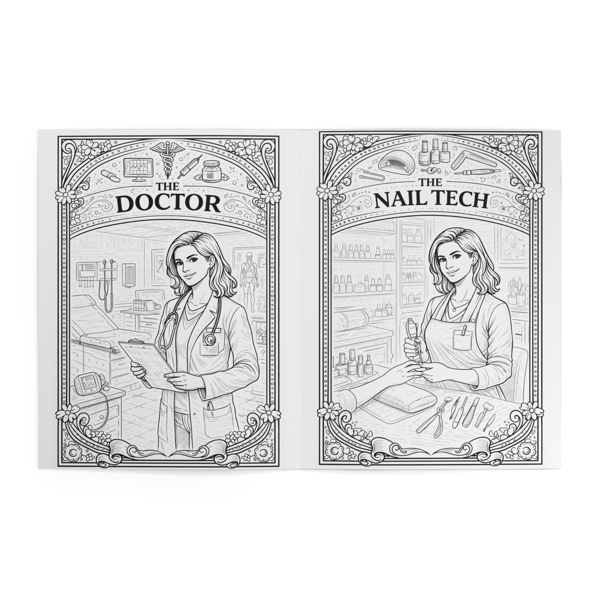 Women at Work Coloring Book | Careers Adult Coloring Book