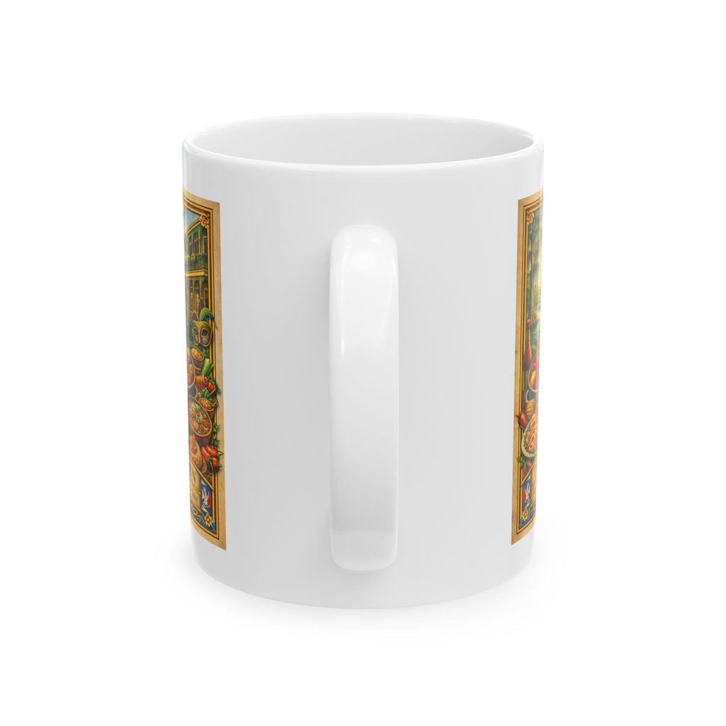 Vintage Cajun Life Mug | Lousianna | Kitchen Art Ceramic