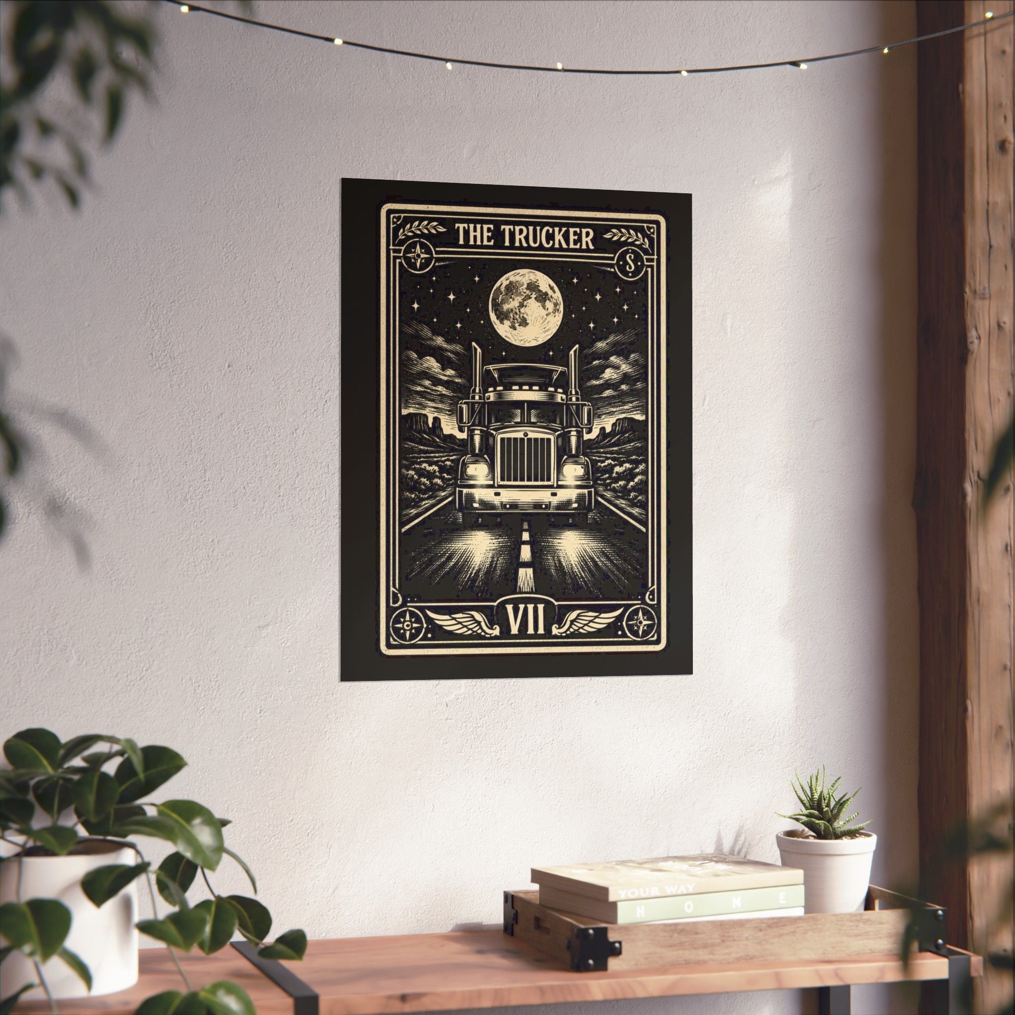 Truck Driver Poster | Truck Driver Wall Art | Trucker Gift | Blue Collar Decor | Garage Wall Art | Gift for Him