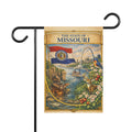 State of Missouri garden flag | Garden Banner, Missouri flag art