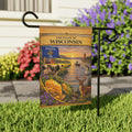 The State of Wisconsin Garden Banner | Flag, Lake Scene, Cow & Deer