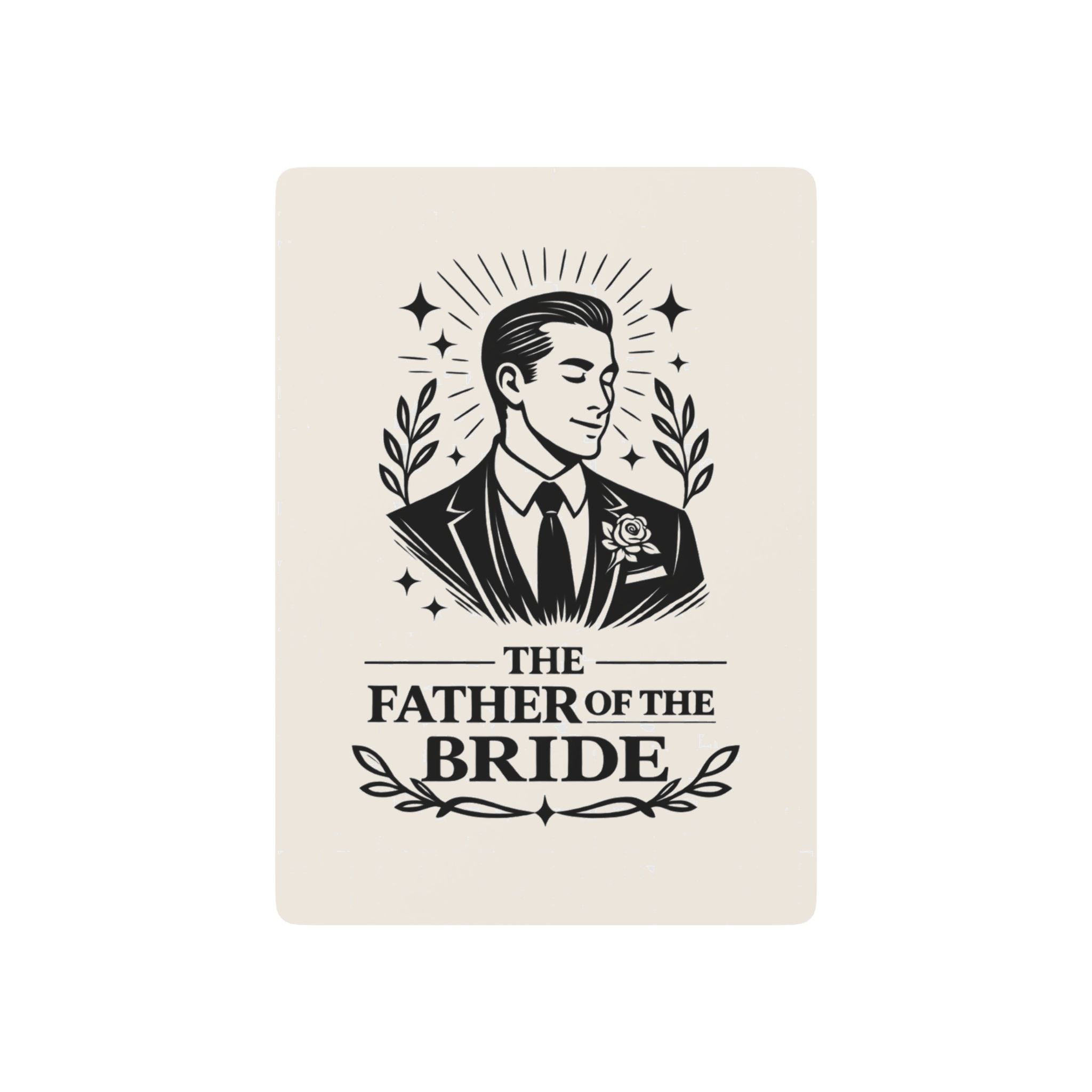 Father of the Bride Poker Playing Cards | Wedding Groomsmen Deck