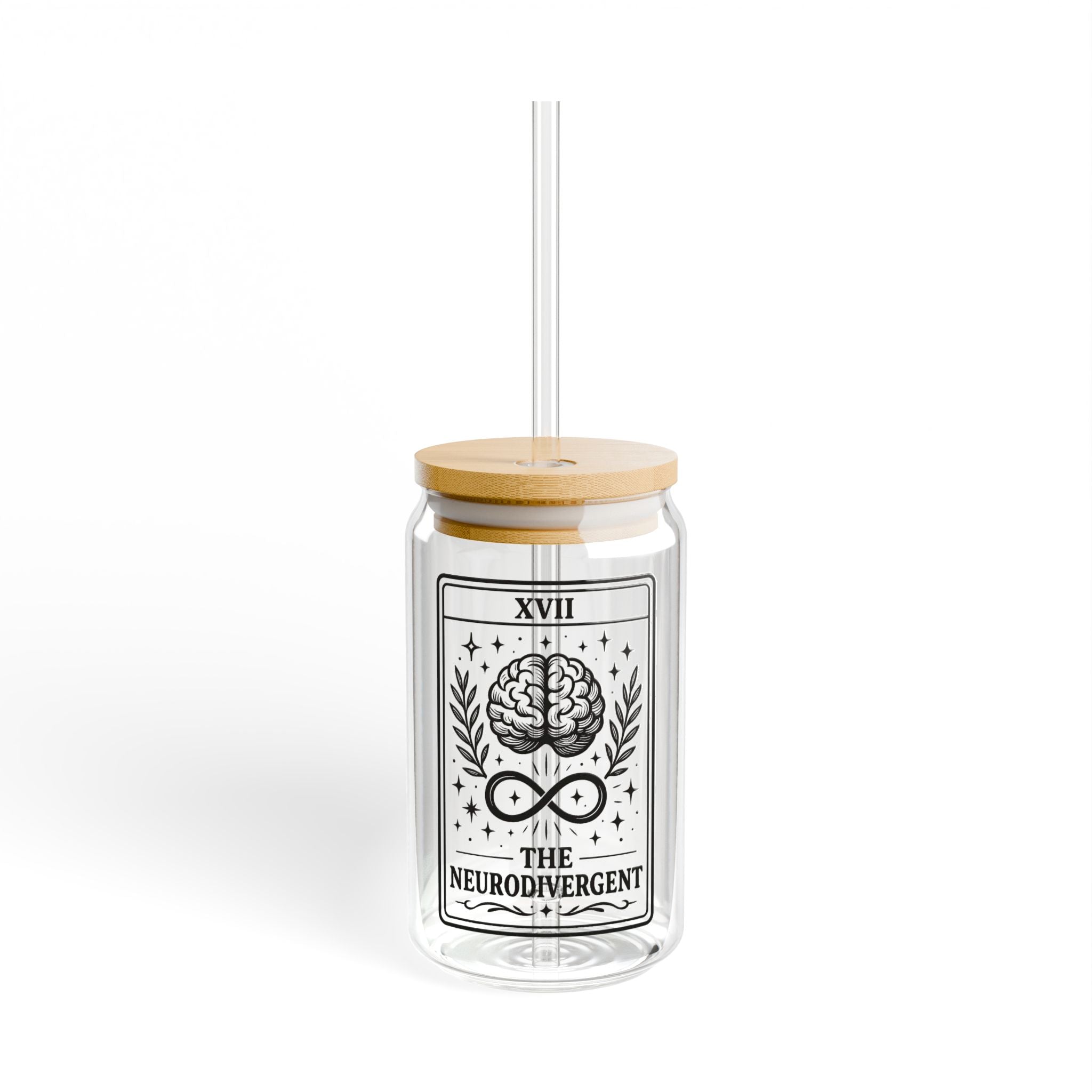 The Neurodivergent Tarot-Inspired Sipper Glass