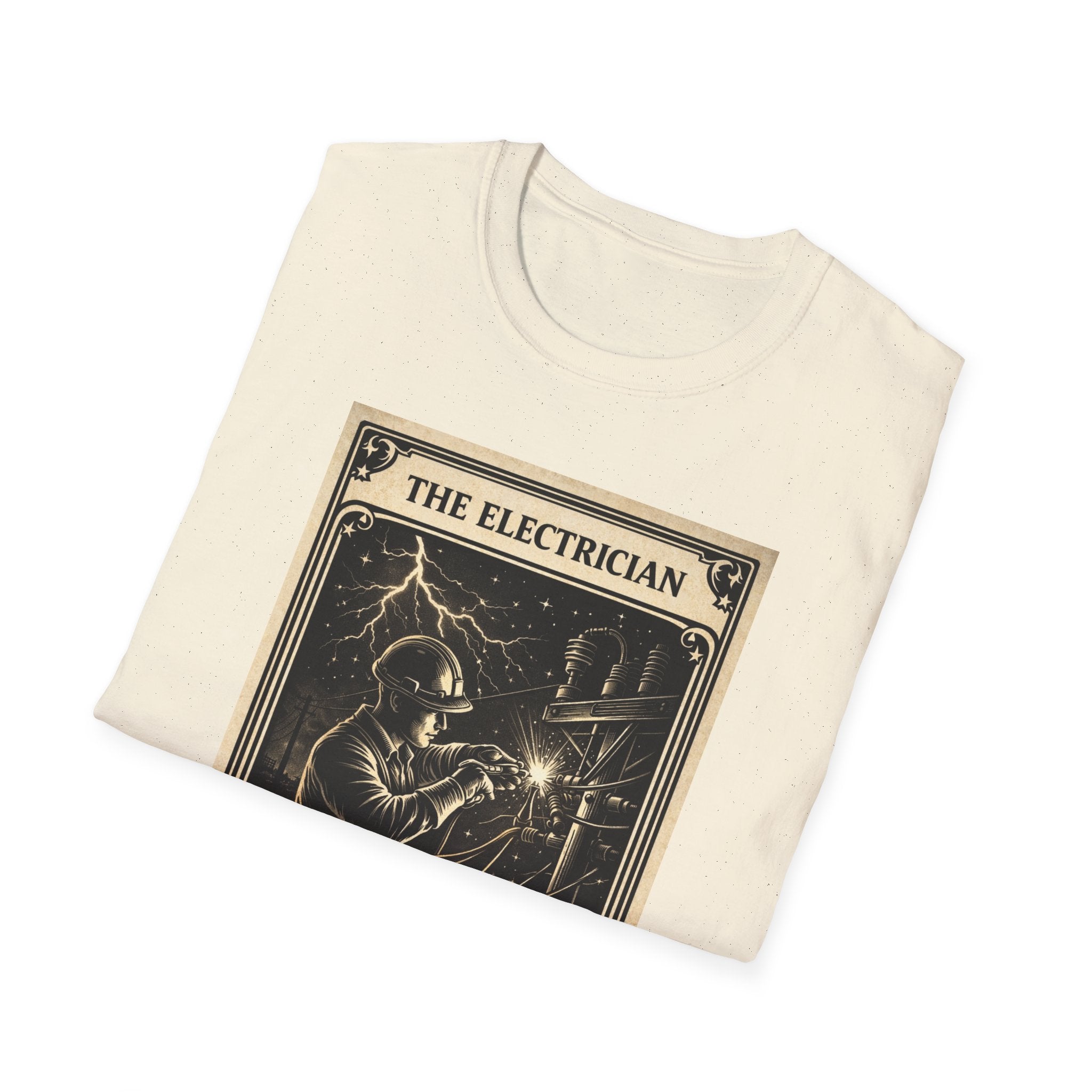 Electrician Shirt Tarot Card, Lineman Electrician Gift, Electrician Tee, Blue Collar Shirt, Electrician Gift Idea, Trade Worker Shirt