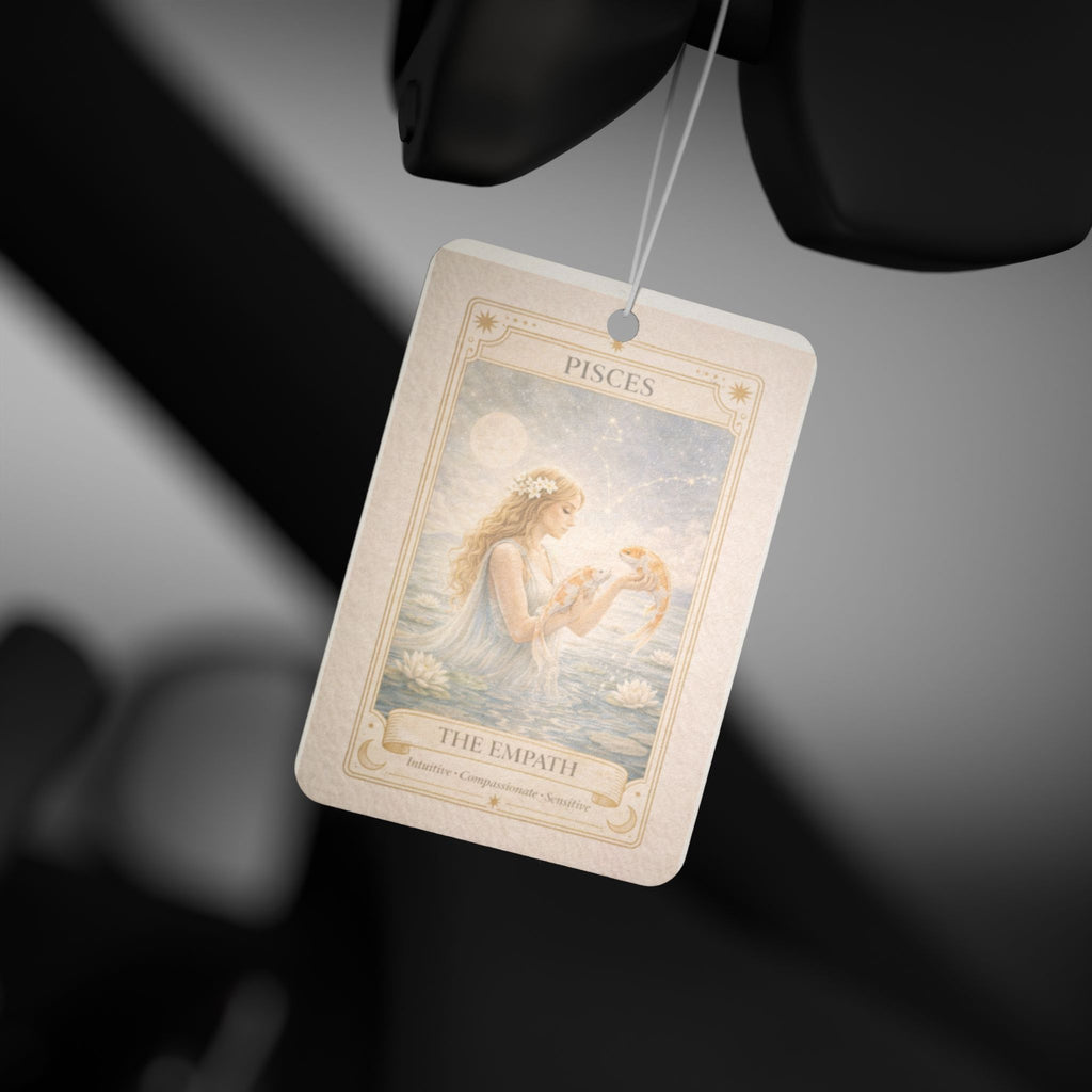 Pisces Tarot The Empress Car Air Freshener | Zodiac Astrology Decor