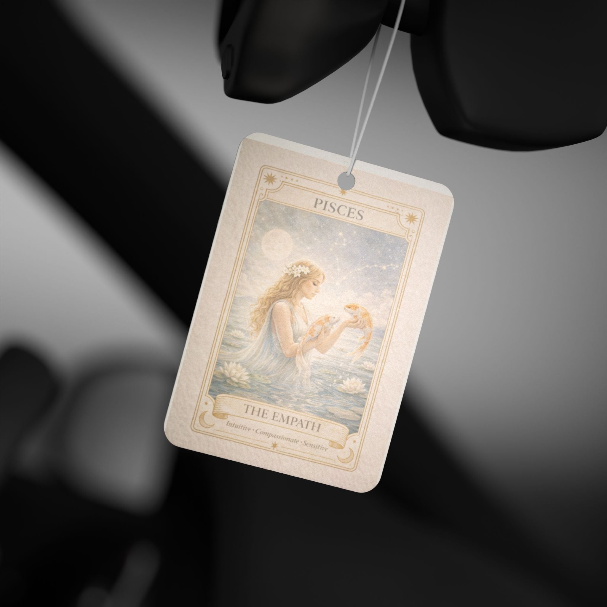 Pisces Tarot The Empress Car Air Freshener | Zodiac Astrology Decor