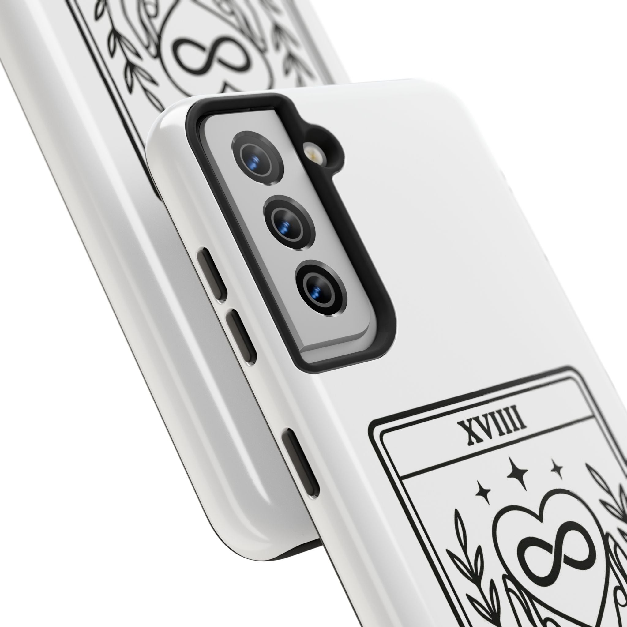 The Advocate tarot card Phone Case | infinity heart hands design