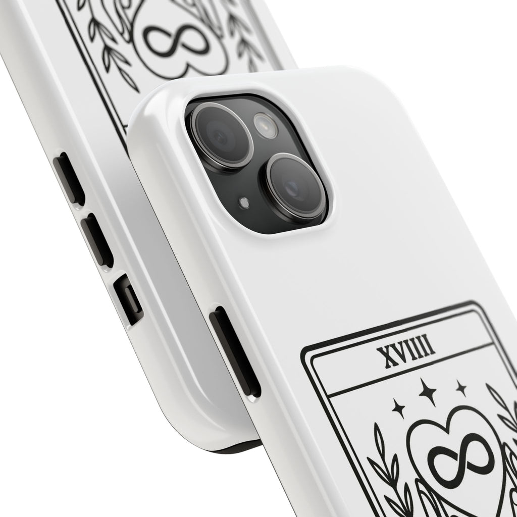 The Advocate tarot card Phone Case | infinity heart hands design