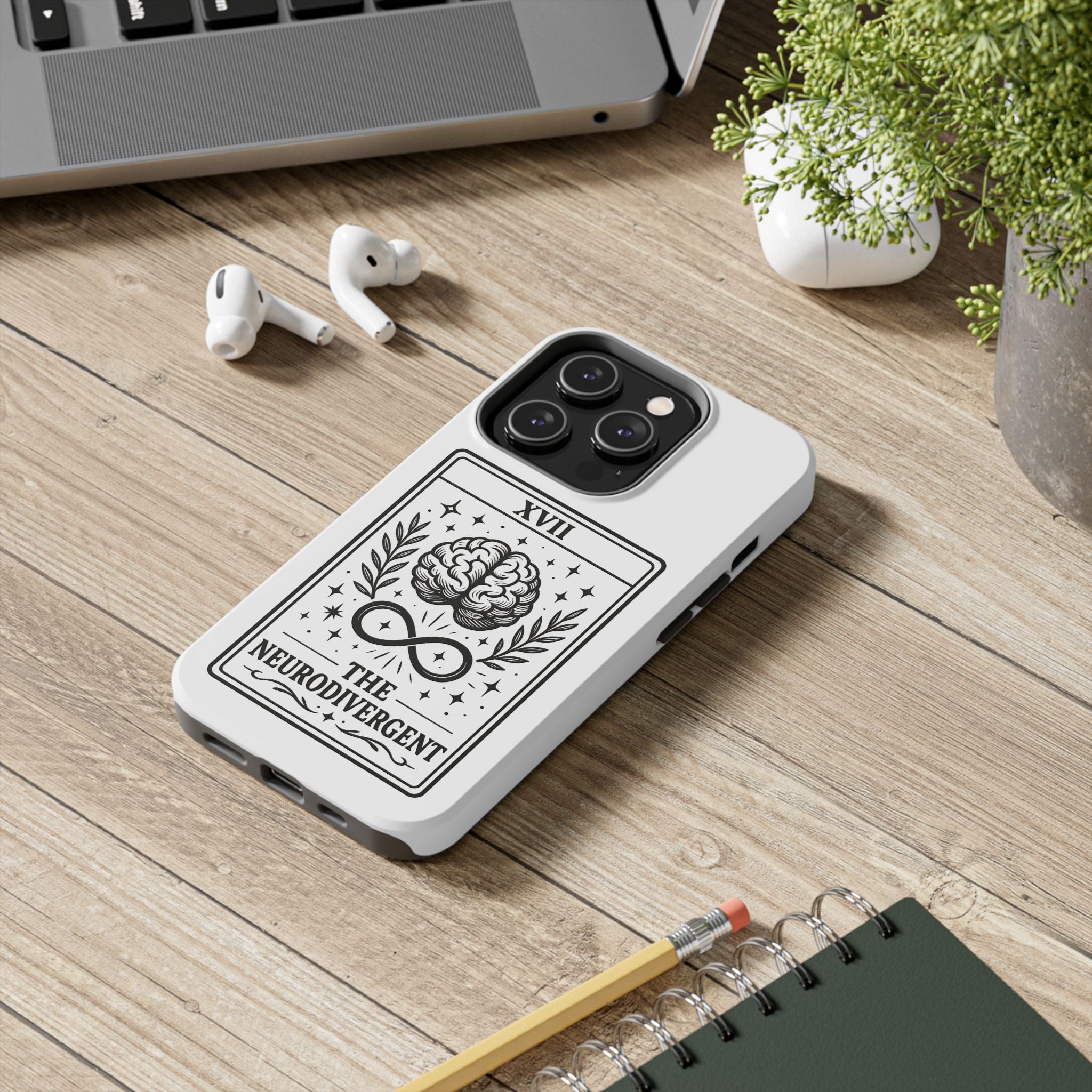 The Neurodivergent Tarot Brain phone case | iPhone Samsung tough case