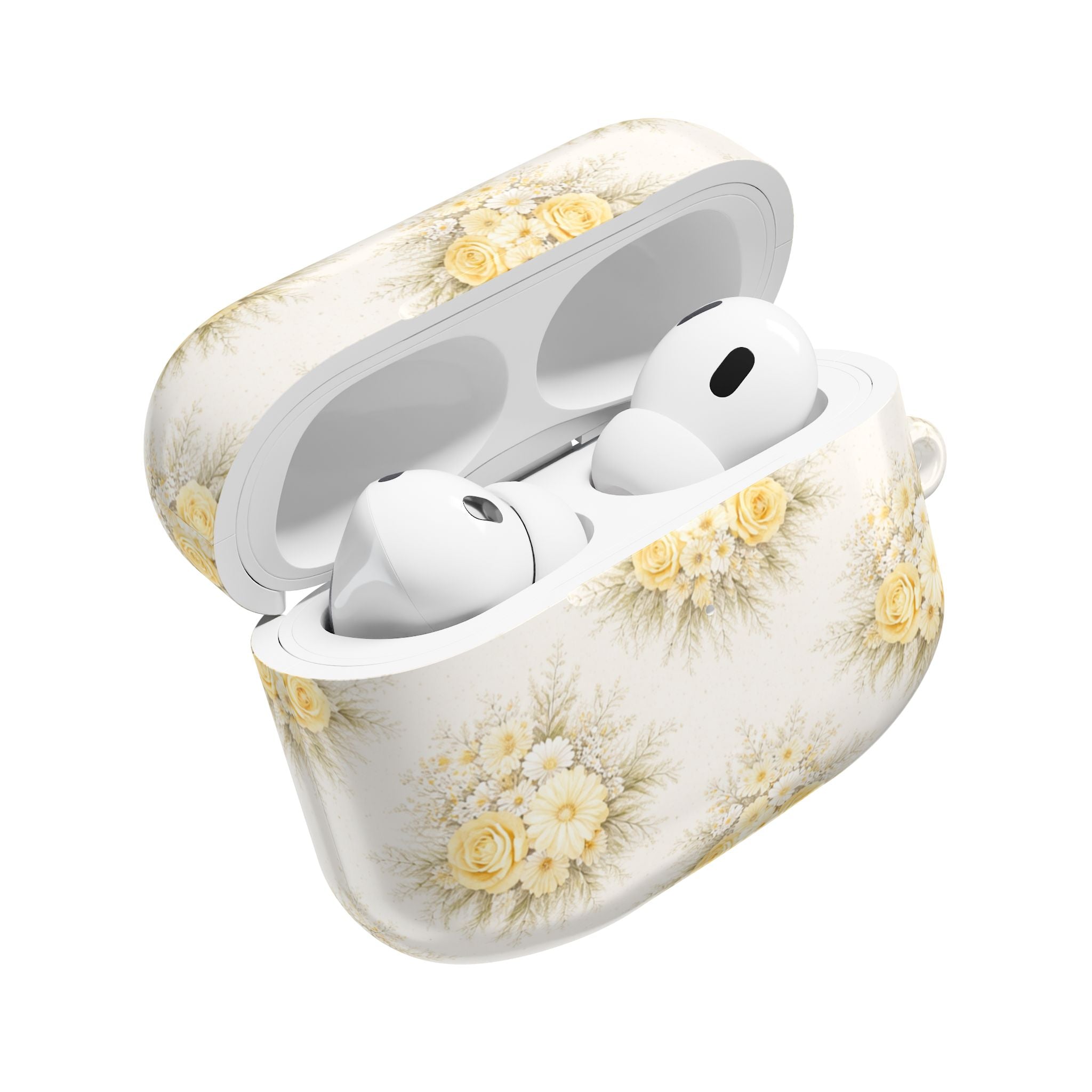 Yellow Rose Bouquet AirPod Case | Vintage Floral Pattern