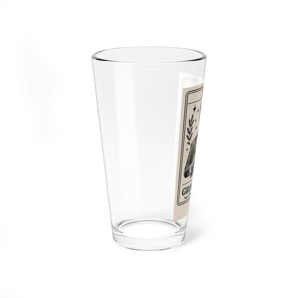 The Groomsman Tarot Card Mixing Glass, 16oz