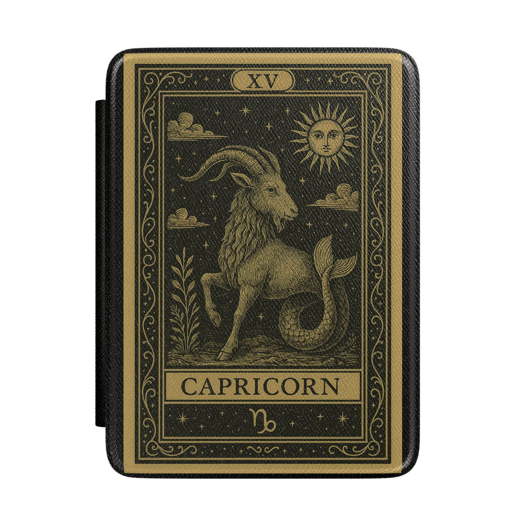 Capricorn Tarot Illustration Kindle Case | Zodiac Astrological Cover