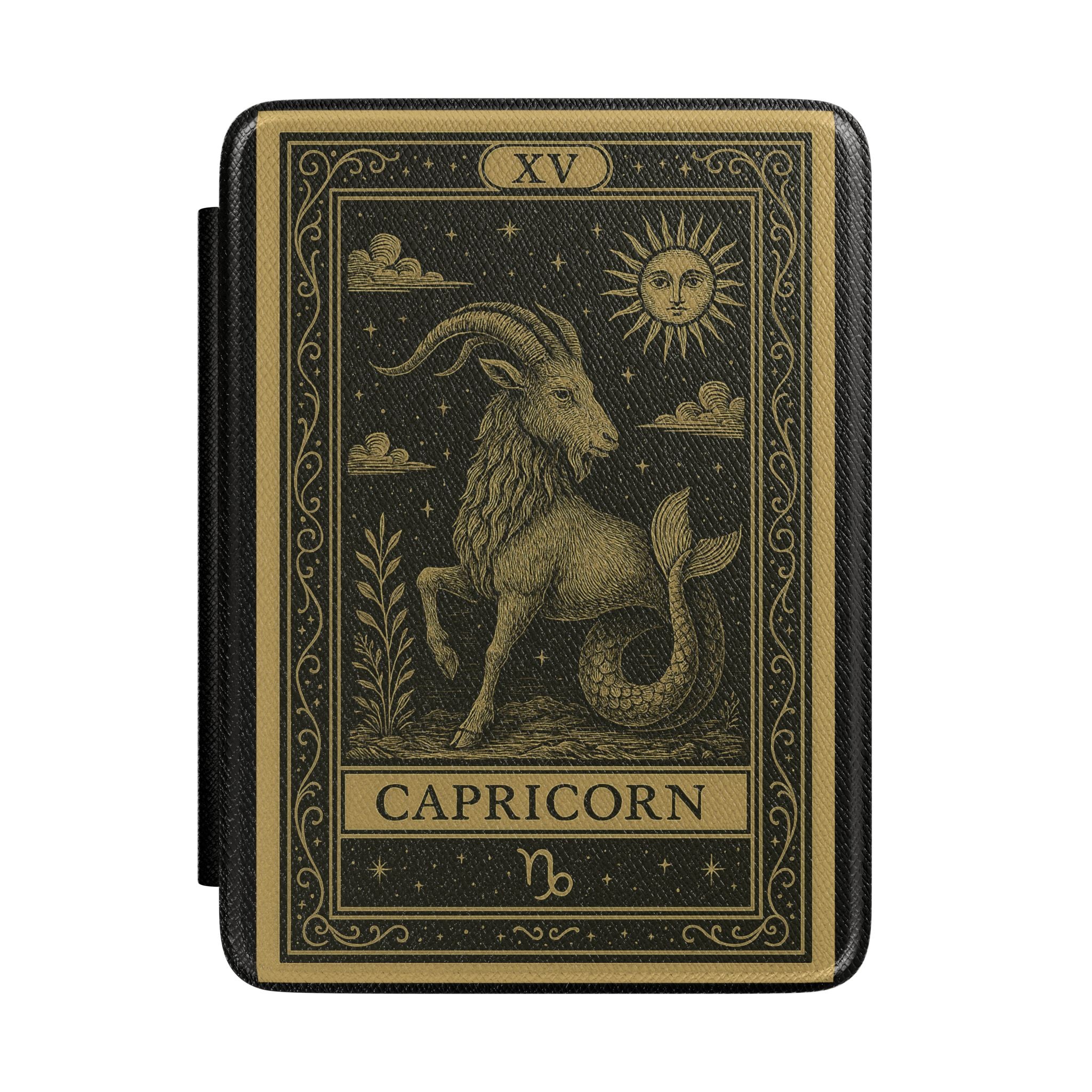 Capricorn Tarot Illustration Kindle Case | Zodiac Astrological Cover