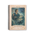 Pisces Tarot Spiral Notebook — "The Mystician" Astrology Journal (Ruled)