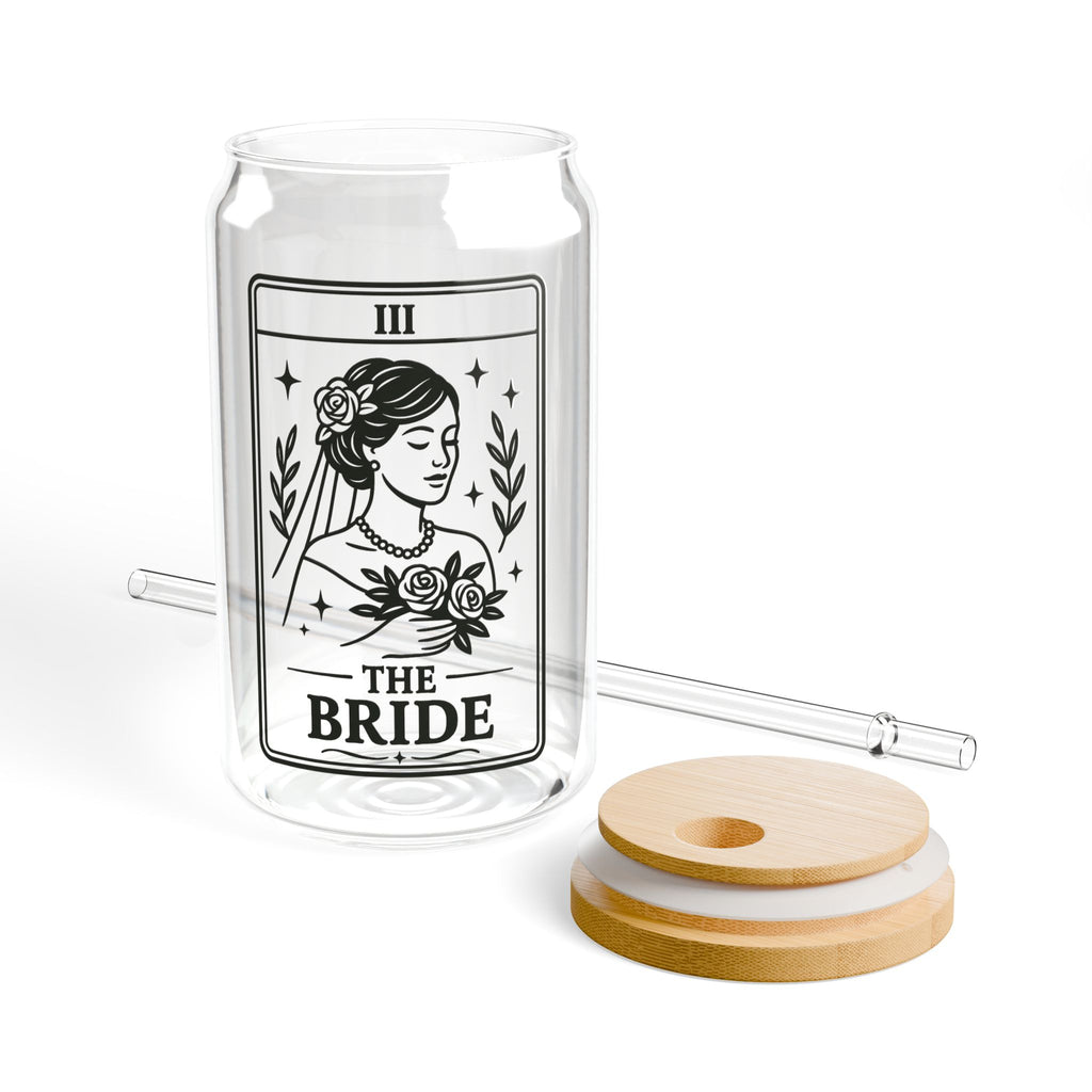 Tarot Bride Illustration Sipper Glass | 16oz