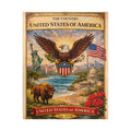 Patriotic Eagle & Landmarks Puzzle | United States of America 520 Piece