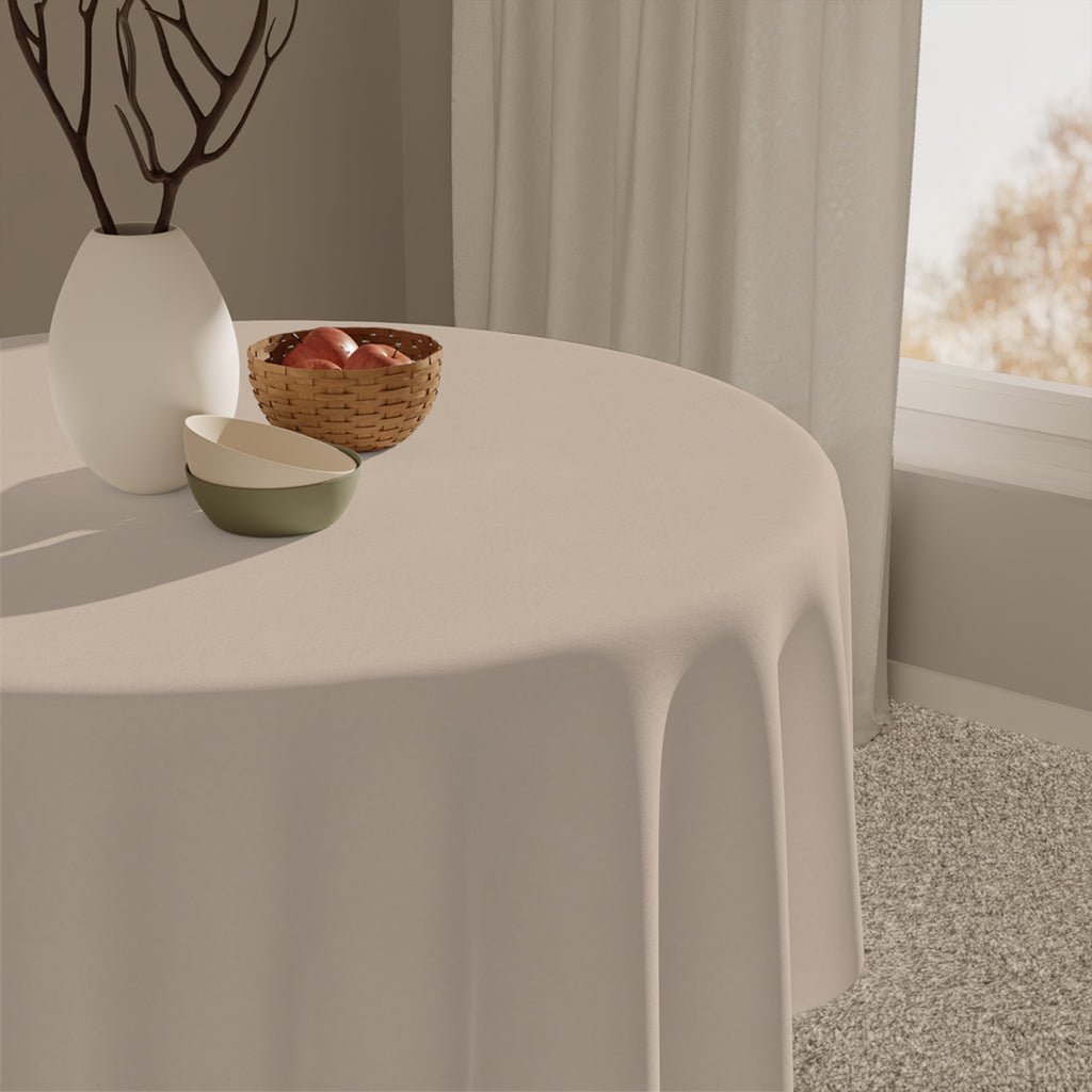 Solid Beige Tablecloth | Square Table Linen, Neutral Dining Decor