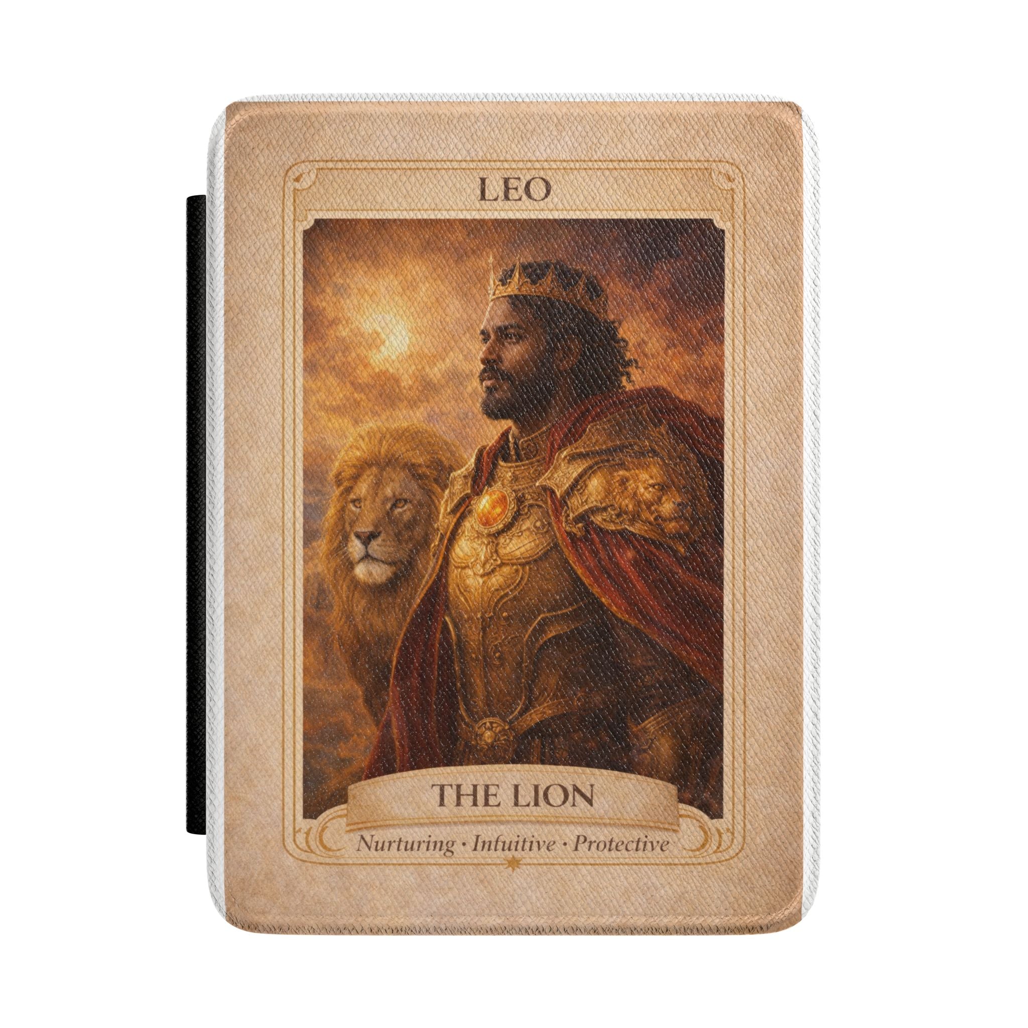 Leo The Lion Zodiac Illustration Kindle Case | Astrology, Regal King Design