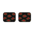 Vintage Red Rose Floral Car Mats