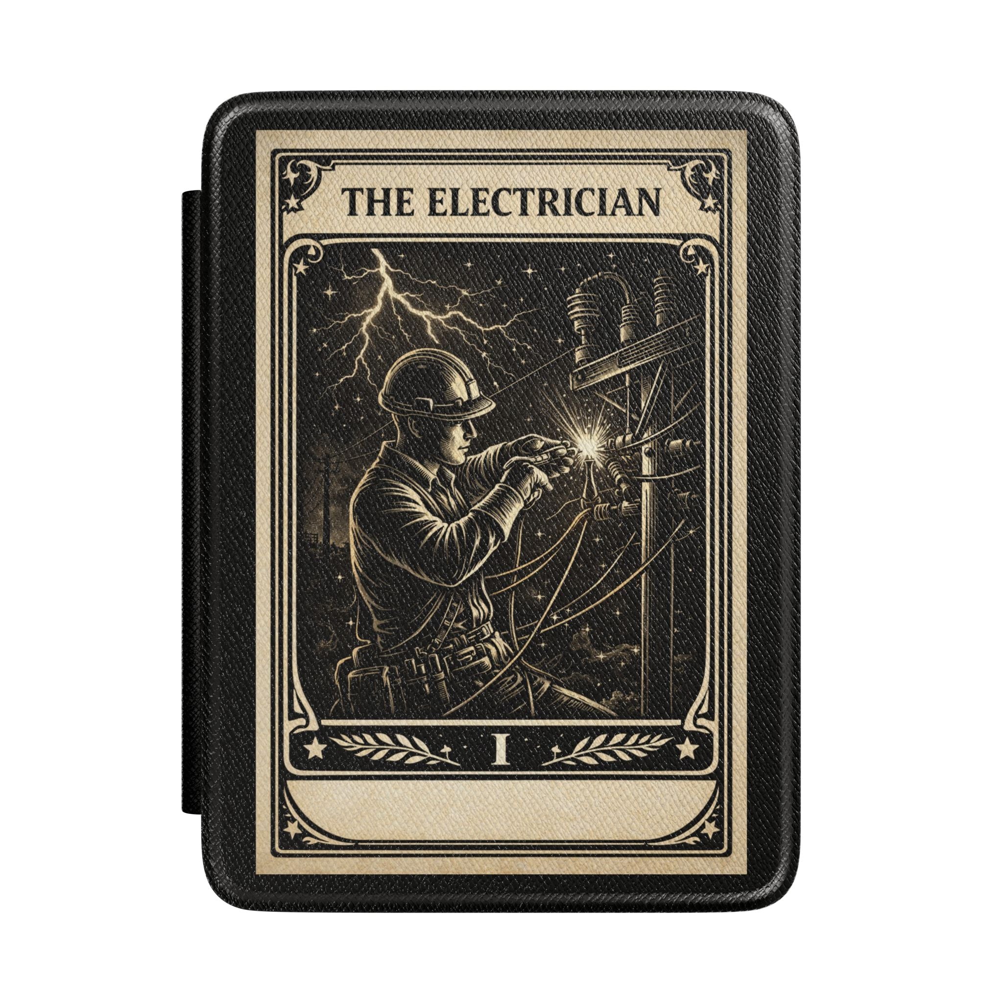 The Electrician tarot card Kindle Case | Vintage electrician illustration