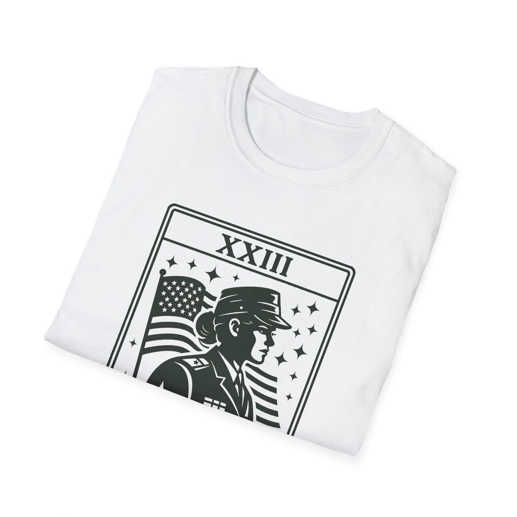 Female Veteran Shirt Tarot Card, Woman Veteran Gift, Military Woman Shirt, Patriotic Tee for Women, Veteran Gift Idea, USA Pride Shirt