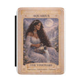 Aquarius The Visionary Kindle Case | Zodiac Tarot Illustration