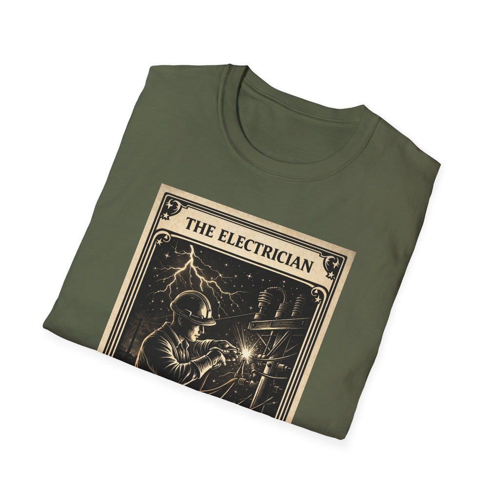 Electrician Shirt Tarot Card, Lineman Electrician Gift, Electrician Tee, Blue Collar Shirt, Electrician Gift Idea, Trade Worker Shirt