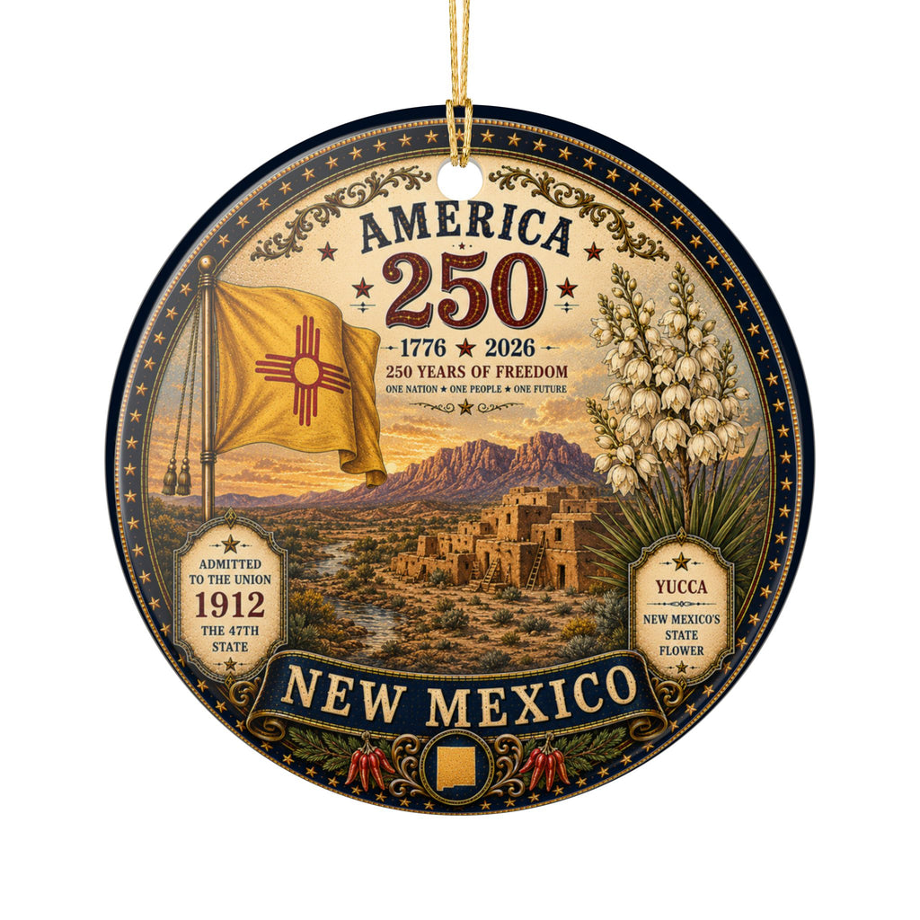 New Mexico America 250 Commemorative Ornament