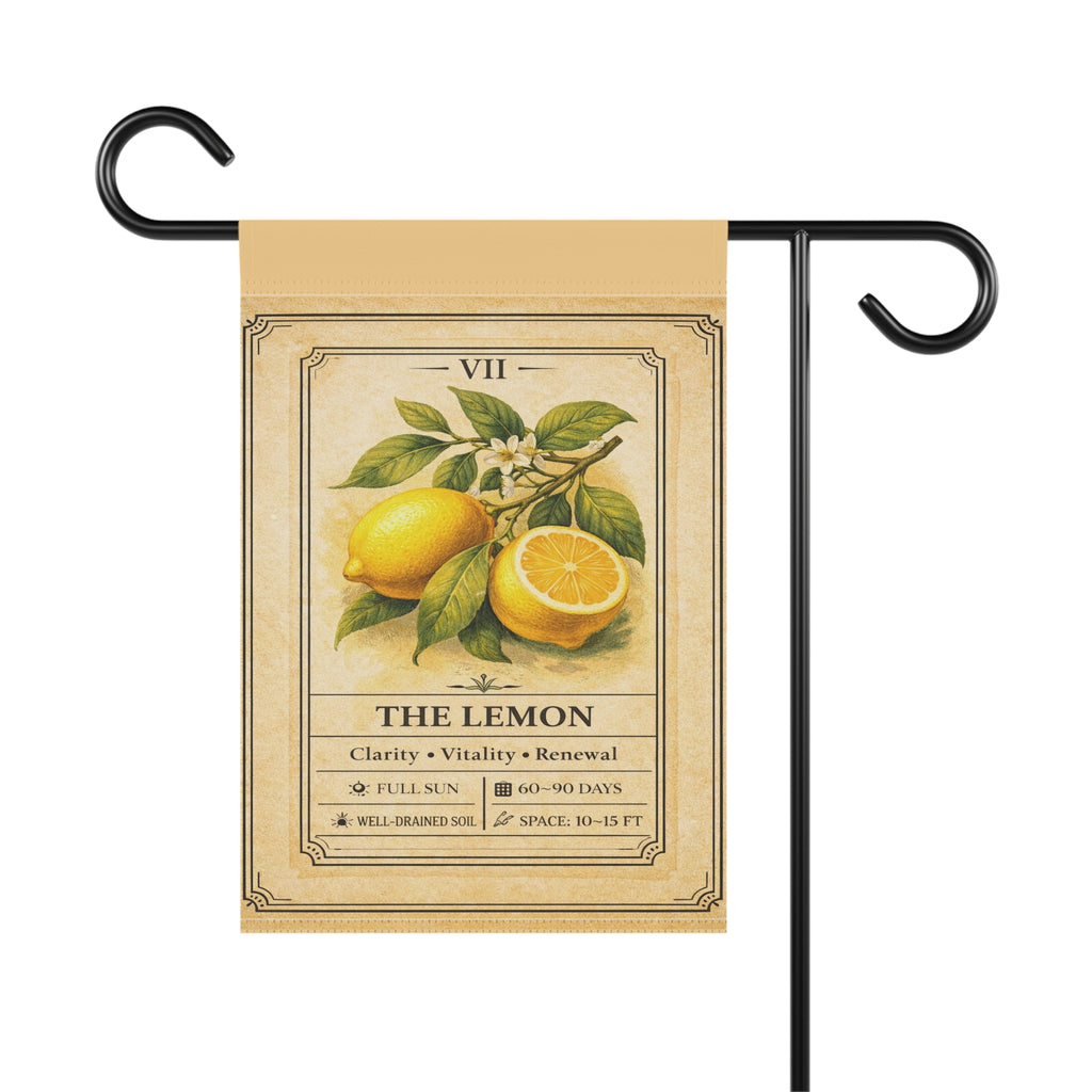 Vintage Lemon Botanical Garden Banner | House Flag
