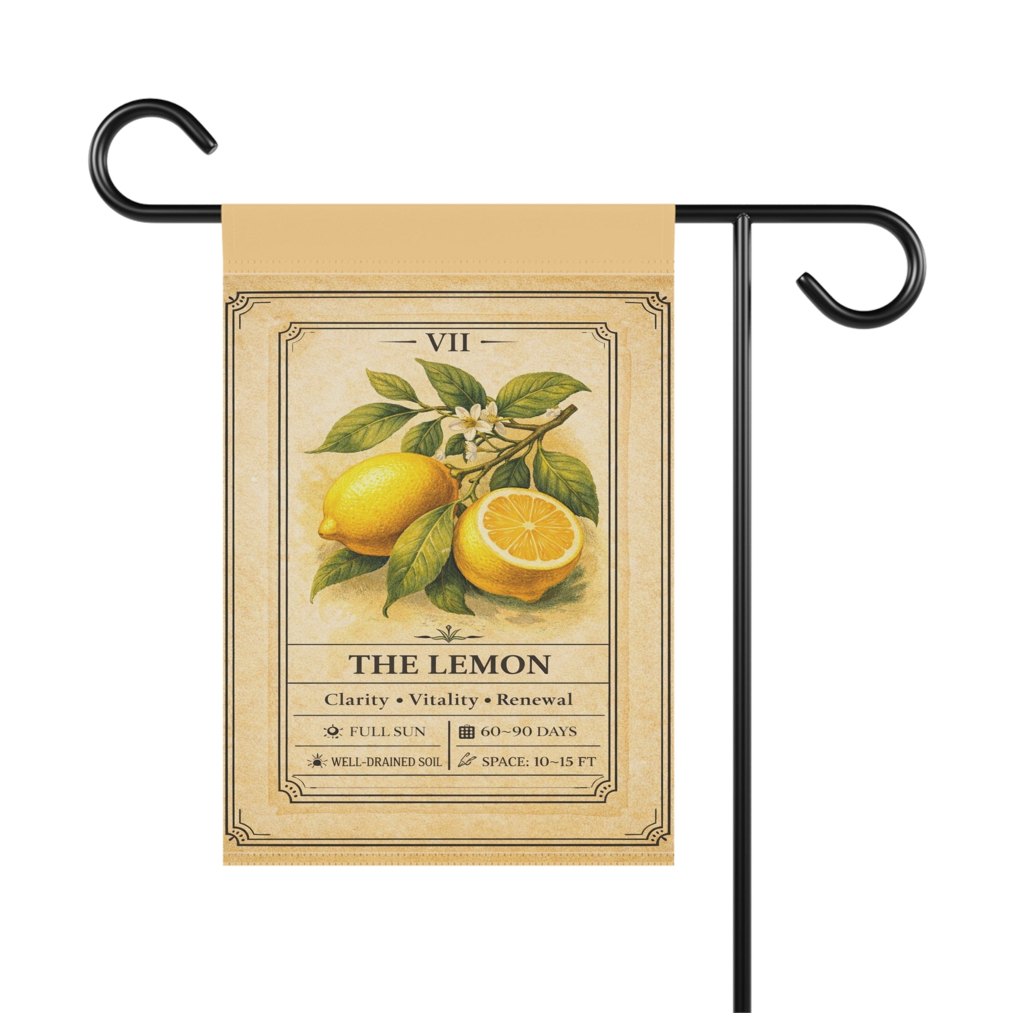 Vintage Lemon Botanical Garden Banner | House Flag