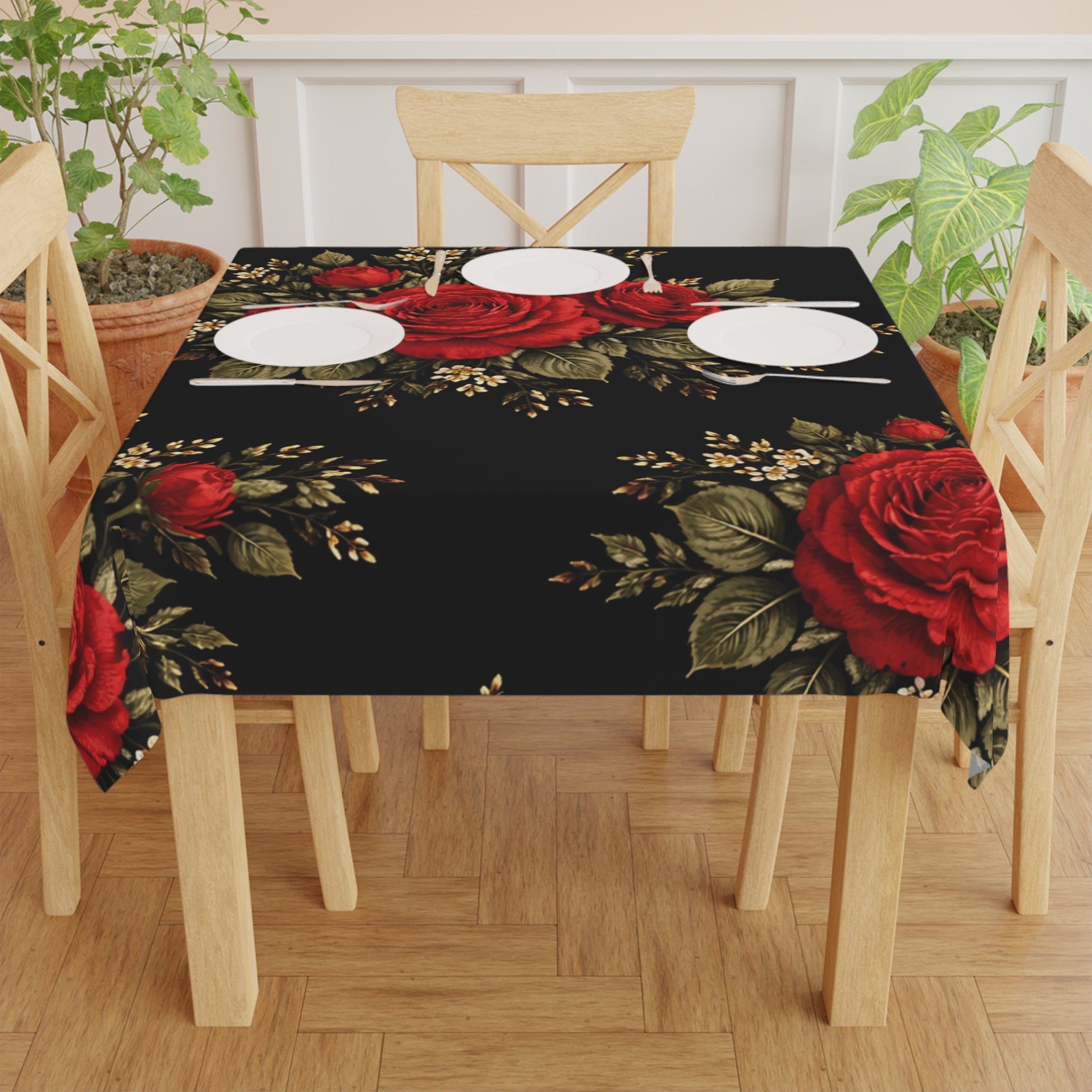 Copy of Solid Beige Tablecloth | Square Table Linen, Neutral Dining Decor