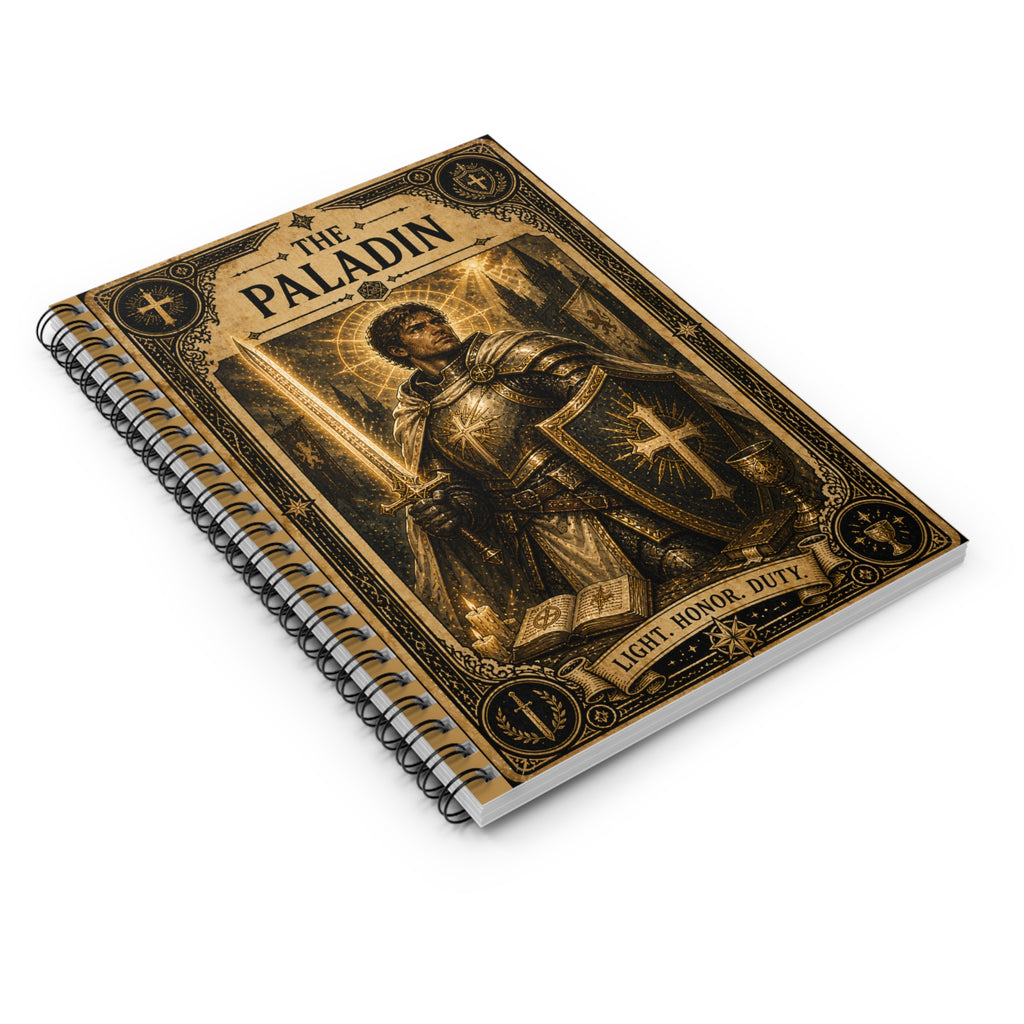 The Paladin notebook | Spiral Notebook, Ruled Lined, Fantasy Knight Cover
