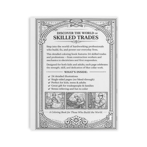 Blue Collar Coloring Book, Coloring Book | Skilled Trades Illustrations