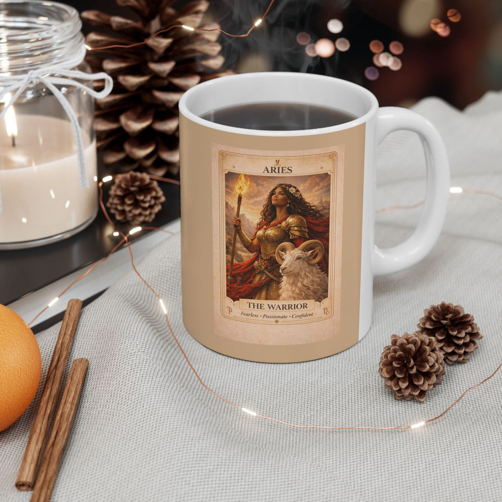 Aries Coffee Mug - Aries Zodiac Mug - Astrology Mug - Aries Gift - Horoscope Mug - Zodiac Coffee Mug - Aries Birthday Gift