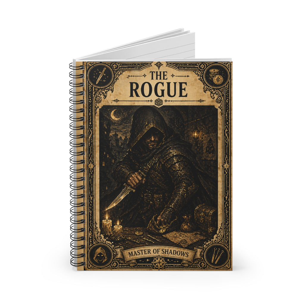 Rogue Master of Shadows Spiral Notebook | Ruled Journal