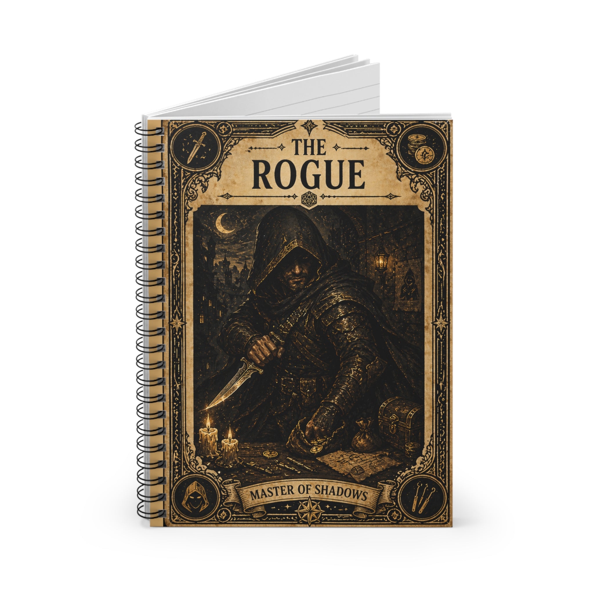 Rogue Master of Shadows Spiral Notebook | Ruled Journal
